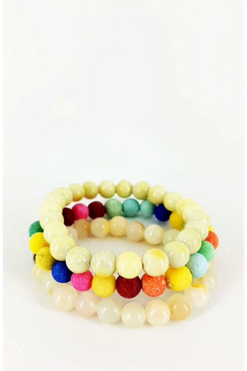 NATŪRALIŲ AKMENŲ APYRANKĖS (3VNT.) NATŪRALIŲ AKMENŲ APYRANKĖS (3VNT.)